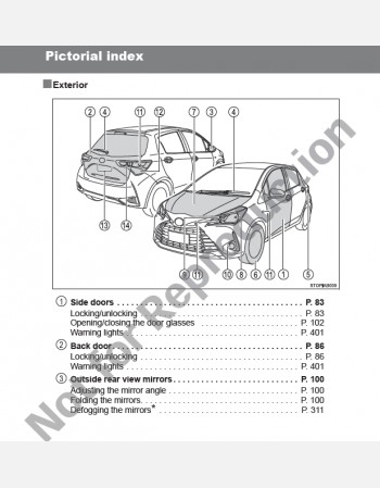toyota yaris 130 series 2015 2016 & 2017 owners manual